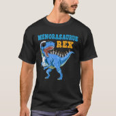 T-shirt T Rex Dinosaur Hanoukka Menorasaurus Rex Funny (Devant)