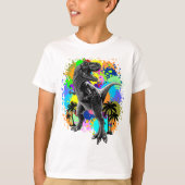 T-shirt T-Rex Dinosaur Jurassique Reptile sur les Peinture (Devant)