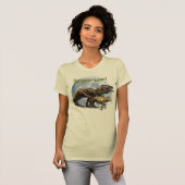 T-shirt T-REX DINOSAUR LOVER Tee Rex Shirt (Devant entier)