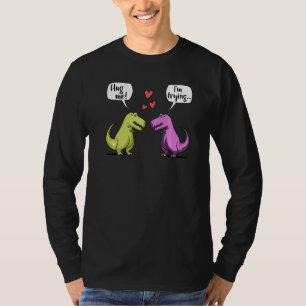 T-shirt T Rex Dinosaur Me serrer la main mignonne copine r