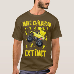 T-shirt T rex Dinosaur Monster Truck Faire Cancer Enfance