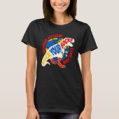 T-shirt T REX Dinosaur Rock Your Socks Sensibilisation sur (Devant)