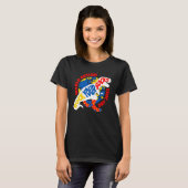 T-shirt T REX Dinosaur Rock Your Socks Sensibilisation sur (Devant entier)