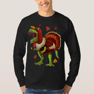 T-shirt T Rex Dinosaur Thanksgiving Turkey Thanksgiving Gi