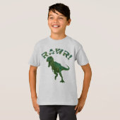 T-shirt T-Rex Dinosaur Tyrannosaurus Rex RAWR Enfants (Devant entier)