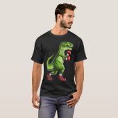 T-shirt T-Rex Dinosaure Boxe (Devant entier)