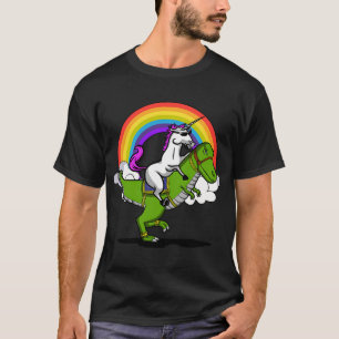 T-shirt T-Rex Dinosaure chevauché par une Licorne