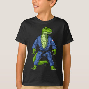 T-shirt T-rex Dinosaure Jiu-jitsu Judo Ninja Arts Martiaux