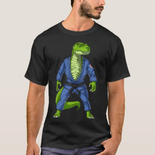 T-shirt T-rex Dinosaure Jiu-jitsu Judo Ninja Arts Martiaux