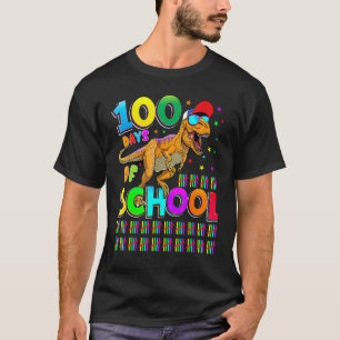 T-shirt T Rex Drôle 100 Jours D'école Prof De Dinosaure Ki