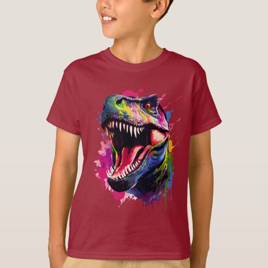 T-shirt T-Rex éblouissant (Devant)