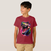T-shirt T-Rex éblouissant (Devant entier)