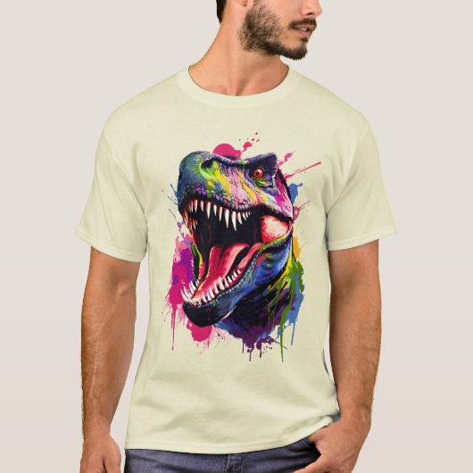 T-shirt T-Rex éblouissant (Devant)