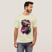 T-shirt T-Rex éblouissant (Devant entier)