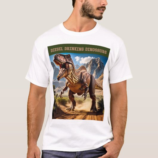 T-shirt T. Rex en colère (Devant)