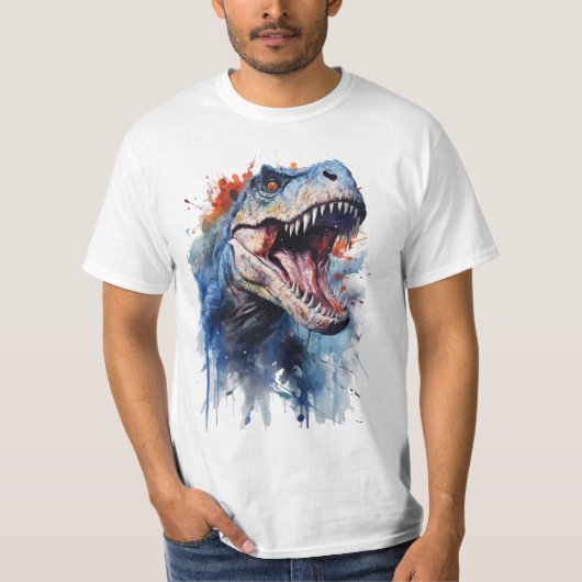 T-shirt T-Rex en Fiesta de Colores (Devant)