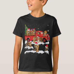 T-shirt T-rex équitation Camion Rouge Arbre de Noël Croire