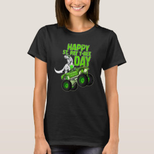 T-shirt T Rex équitation Monster Truck Joyeux St Patrex Jo