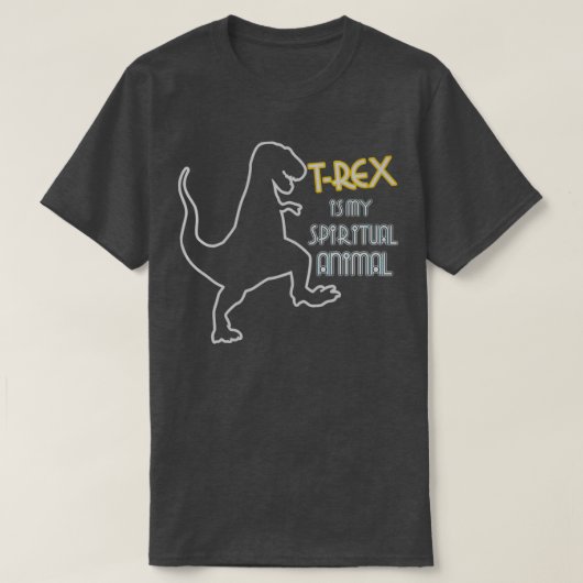 T-shirt T rex est mon esprit animal (Design devant)
