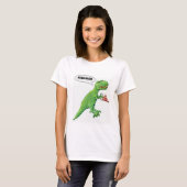 T-shirt T-Rex et pizza (Devant entier)