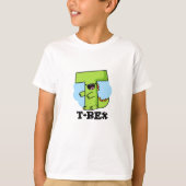 T-shirt T-Rex Funny Alphabet Dinosaure Pun (Devant)