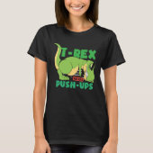 T-shirt T Rex hates pousshuout gym (Devant)
