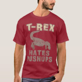 T-shirt T-Rex Hates Pushups Dino Dinosaur Drôle (Devant)