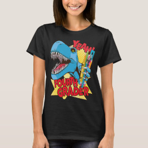 T-shirt T Rex Jour Dernier de 3e année Premier jour de 4e
