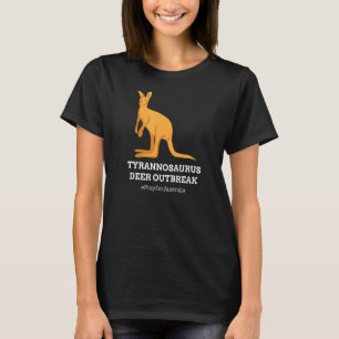 T-shirt T Rex Kangaroo Tyrannosaurus Deer Australie Humour
