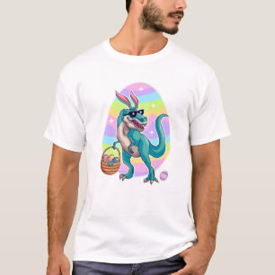 T-shirt T Rex Lapin de Pâques Funny Dinosaure Garçons Pani