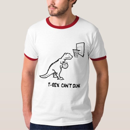 T-shirt T-Rex ne peut pas tremper - customisé (Devant)