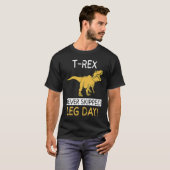 T-shirt T Rex Never Skipped Leg Day  Weightlifting (Devant entier)