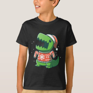T-shirt T-rex Noël amusant Dinosaur Laid Saurus