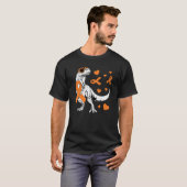 T-shirt T Rex & Orange Ribbon Multiple Sclerosis Awareness (Devant entier)