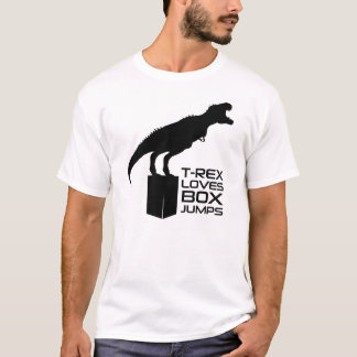 T-shirt T-Rex pièce en t de forme physique aime de boîte