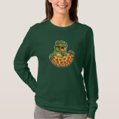 T-SHIRT T-REX PIZZA LOVER (Devant)