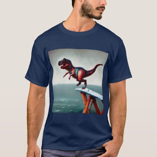 T-shirt T Rex plongée (Devant)