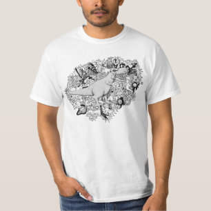 T-shirt T-Rex psychédélique