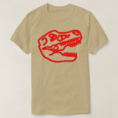 T-shirt T rex rouge (Design devant)