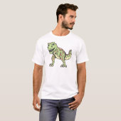 T-shirt T-rex ! Texte ! (Devant entier)