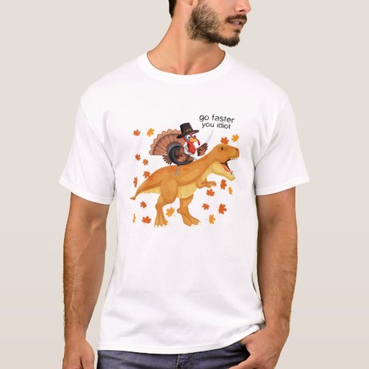 T-shirt T Rex Turquie équitation Dinosaur Rex Garçons Drôl (Devant)