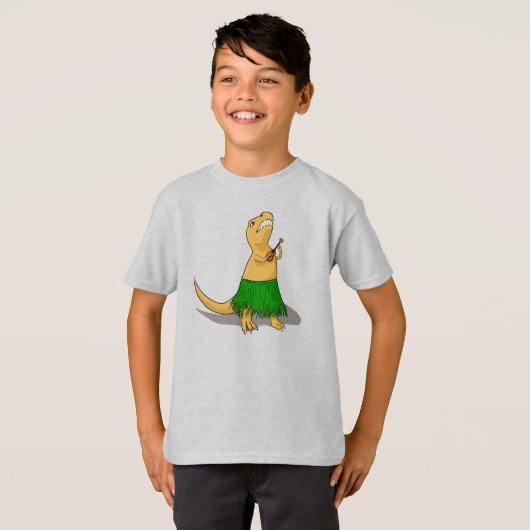 T-shirt T-Rex Ukulele (Devant entier)