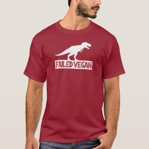 T-shirt T-Rex Vegan ayant échoué