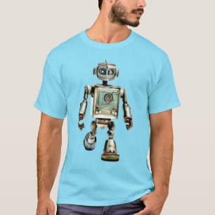 T-shirt T robot des années 1960.