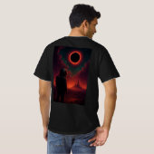 T-shirt 🪐 T-Shi double face DarkStarBurn "Eclipse Descent (Dos entier)