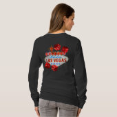 T-shirt T-shift long à manches longues Lucky Las Vegas (Dos entier)