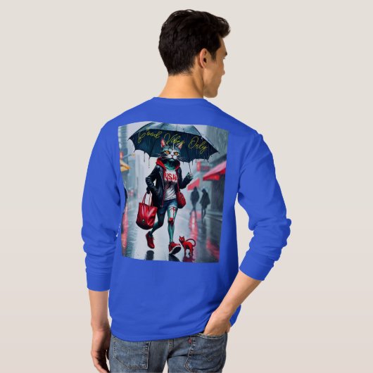 T-shirt T-Shir en coton à manches longues personnalisable (Dos entier)