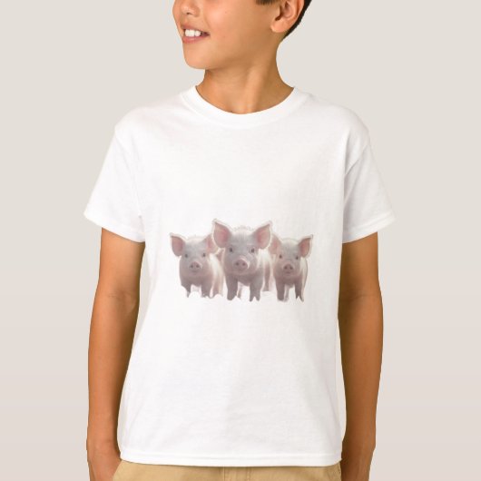 T-shirt "T-Shirt à cochon mignon - Design adorable d'anima (Devant)