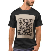 "T-shirt à l'avant mode avec code QR scannable.