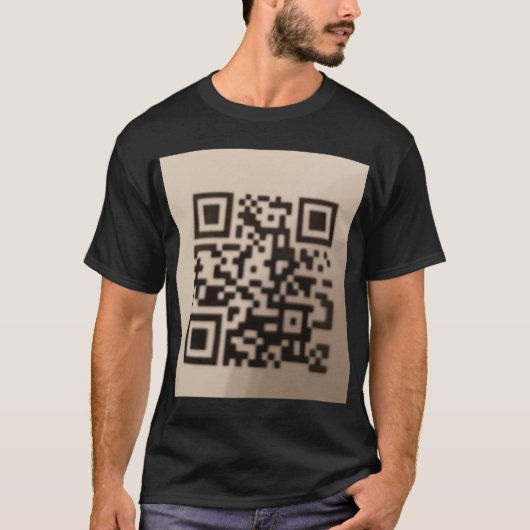 T-shirt "T-shirt à l'avant mode avec code QR scannable. (Devant)